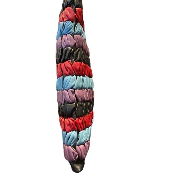 Lush Multicolor Faux Leather Oversized Clutch Bag NWT - Picture 6 of 7